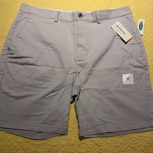 Old Navy Men's Light Purple Flat Front Shorts